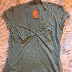 cute LUCY cap-sleeve fitted ladies t-shirt.